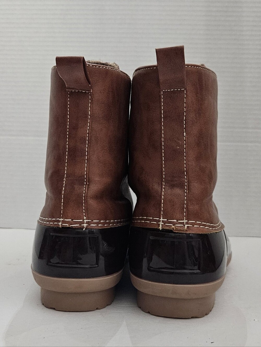 Yoki AXNY Dylan Women's Winter Duck Boots Size 8 Brown Two Tone - Picture 4 of 6